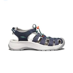 KEEN Women's Astoria West Sandal Navy Beveled Glass Size 8.0